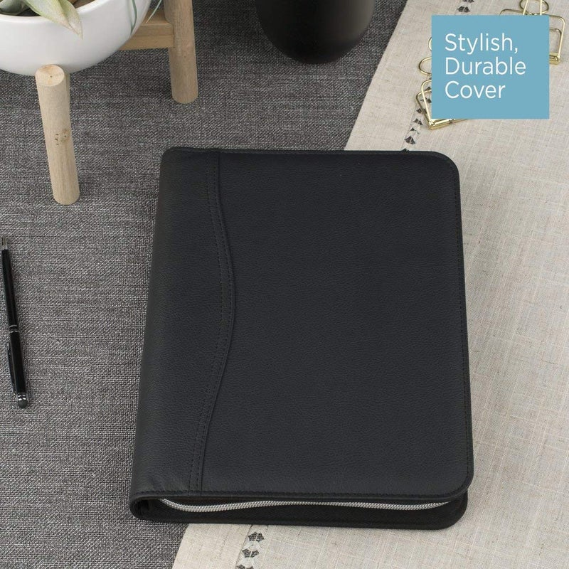 AT-A-GLANCE Textured Faux Leather Undated Starter Set, Desk Size, Black (031-0340-05) - Image 4